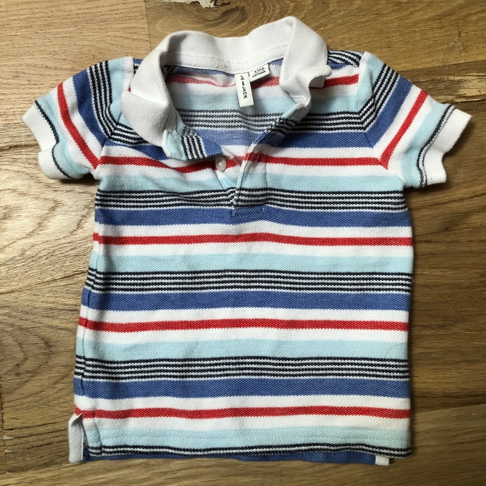 Janie and Jack striped polo shirt 3-6 months